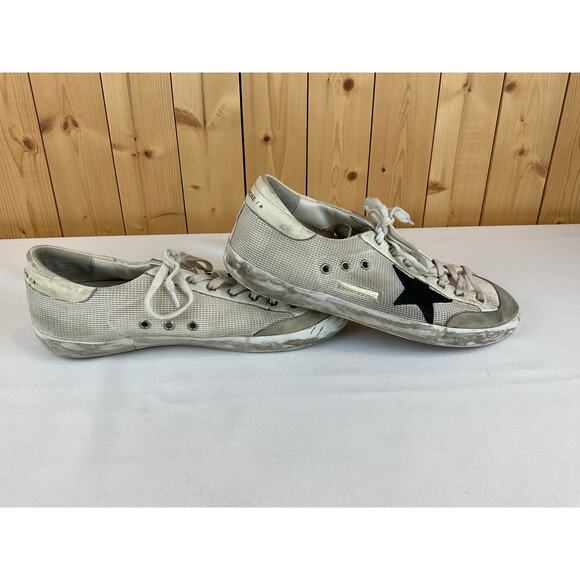 Golden Goose "Leather Mesh” Superstar Off White US 11 EU 44 Men - Picture 1 of 7